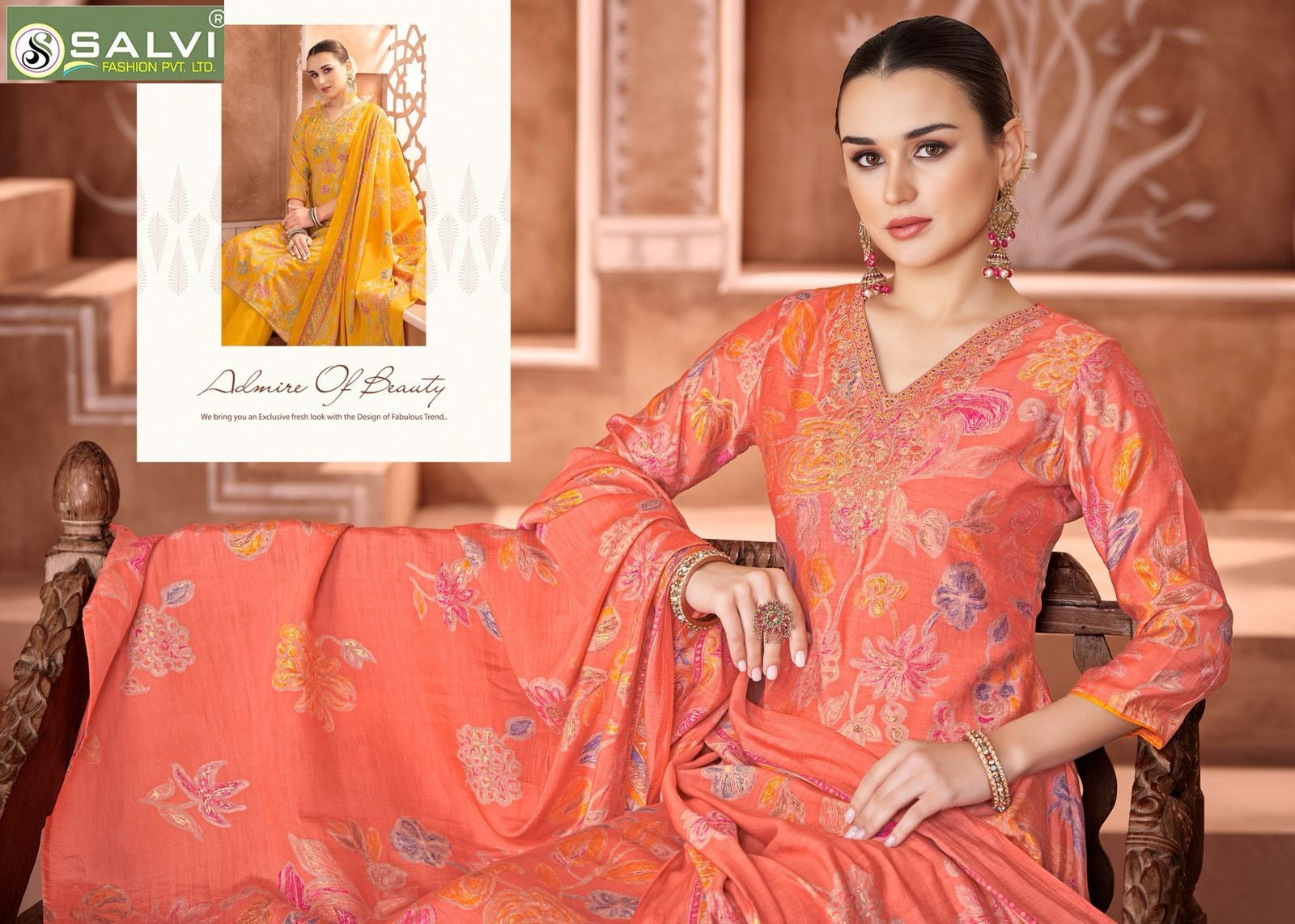 Selvina Silk Vol 17 Salvi Fashion Modal Silk Anarkali Salwar Suits Manufacturer Ahmedabad