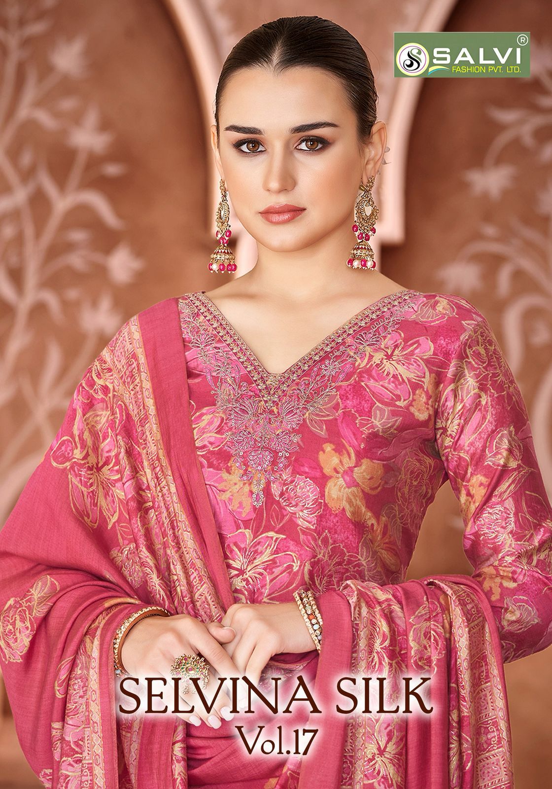 Selvina Silk Vol 17 Salvi Fashion Modal Silk Anarkali Salwar Suits Manufacturer Ahmedabad