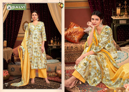 Selvina Silk Vol 18 Salvi Fashion Modal Silk Pant Style Suits Supplier Gujarat