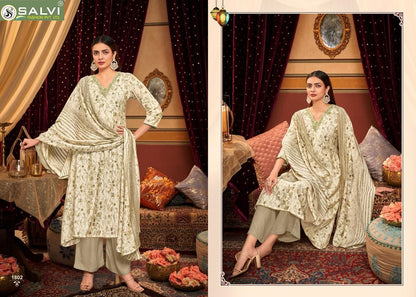 Selvina Silk Vol 18 Salvi Fashion Modal Silk Pant Style Suits Supplier Gujarat