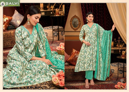 Selvina Silk Vol 18 Salvi Fashion Modal Silk Pant Style Suits Supplier Gujarat