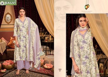 Selvina Silk Vol 18 Salvi Fashion Modal Silk Pant Style Suits Supplier Gujarat