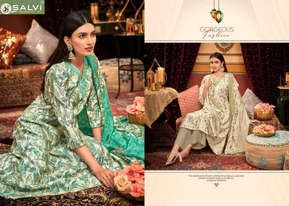 Selvina Silk Vol 18 Salvi Fashion Modal Silk Pant Style Suits Supplier Gujarat