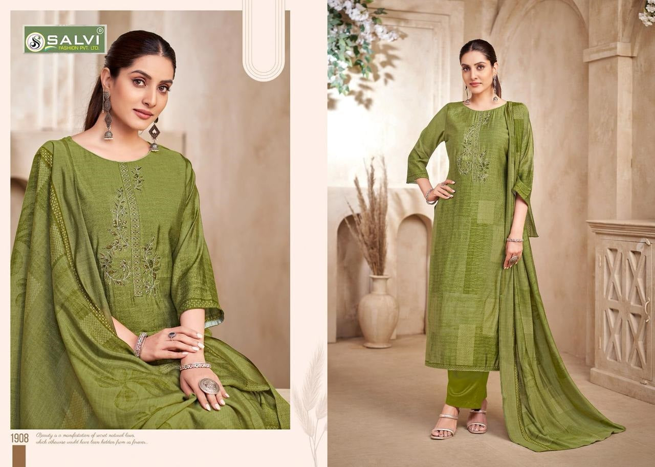Selvina Silk Vol 19 Salvi Fashion Plazzo Style Suits Wholesale Price