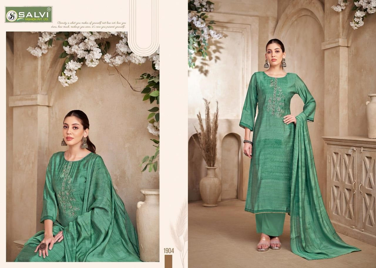 Selvina Silk Vol 19 Salvi Fashion Plazzo Style Suits Wholesale Price