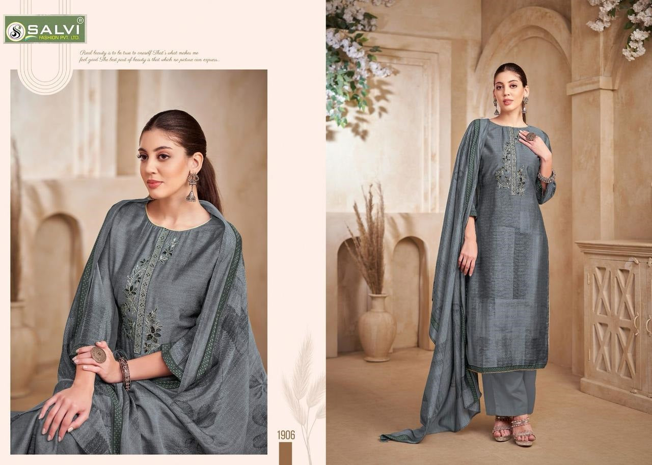 Selvina Silk Vol 19 Salvi Fashion Plazzo Style Suits Wholesale Price