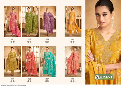 Selvina Silk Vol 20 Salvi Fashion Modal Silk Pant Style Suits Manufacturer India