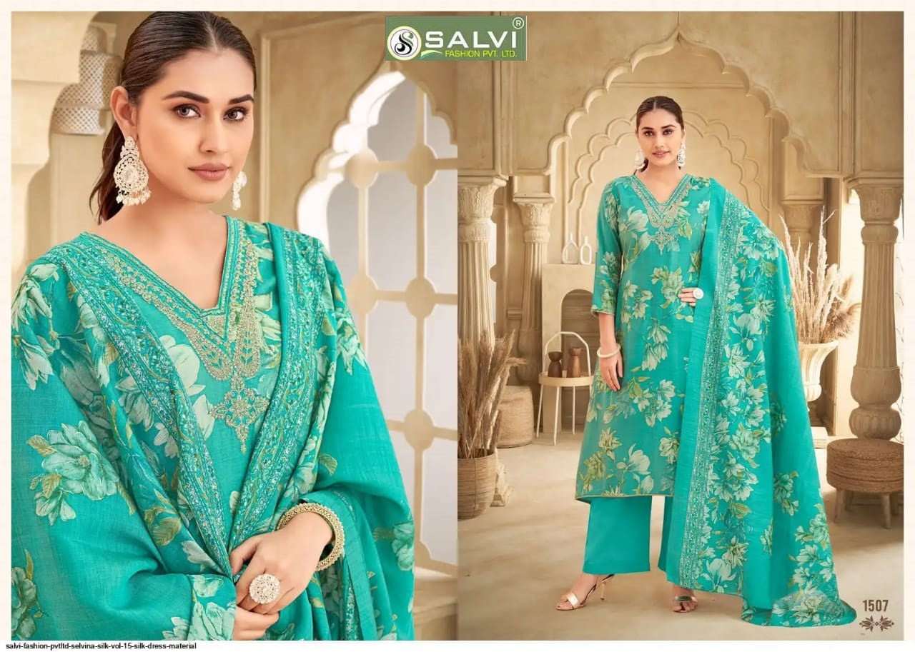 Selvina Silk Vol 20 Salvi Fashion Modal Silk Pant Style Suits Manufacturer India