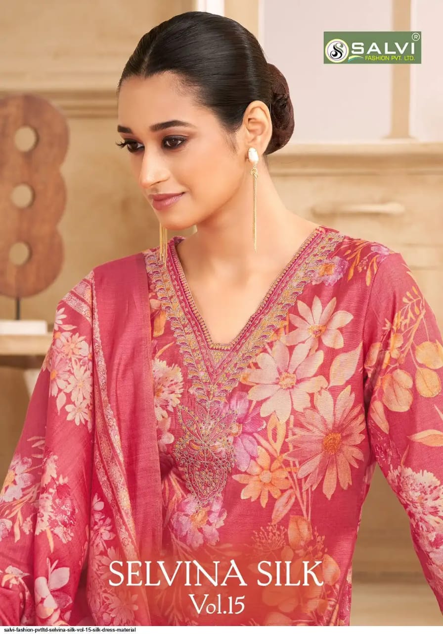 Selvina Silk Vol 20 Salvi Fashion Modal Silk Pant Style Suits Manufacturer India