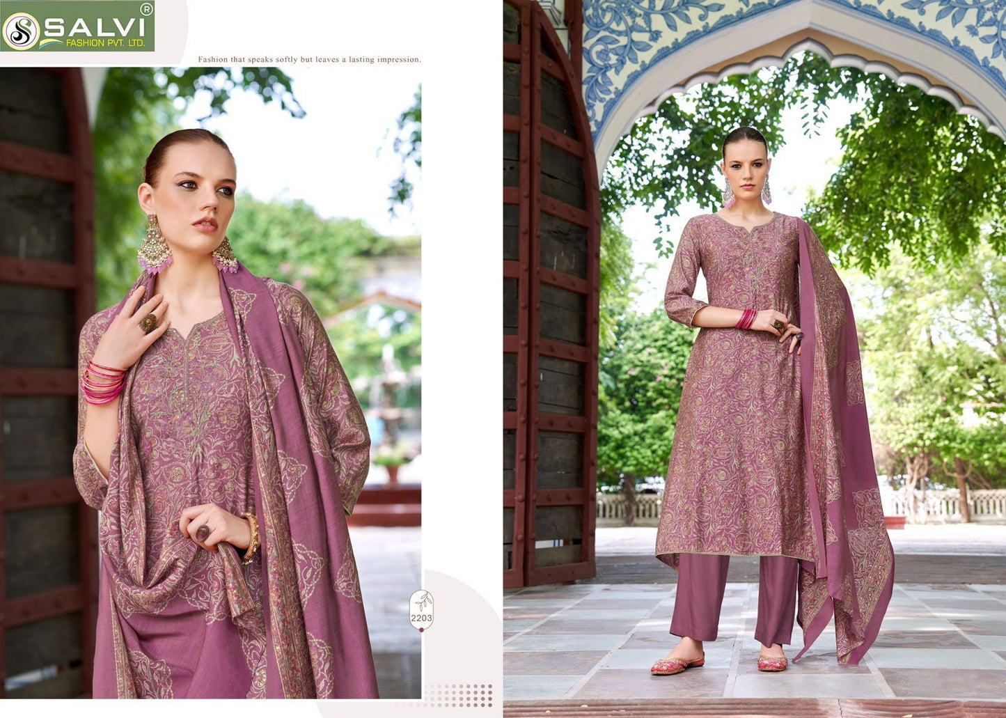 Selvina Silk Vol 22 Salvi Fashion Modal Silk Pant Style Suits Exporter Ahmedabad