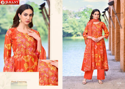 Selvina Silk Vol 24 Salvi Fashion Modal Silk Pant Style Suits Wholesale Price