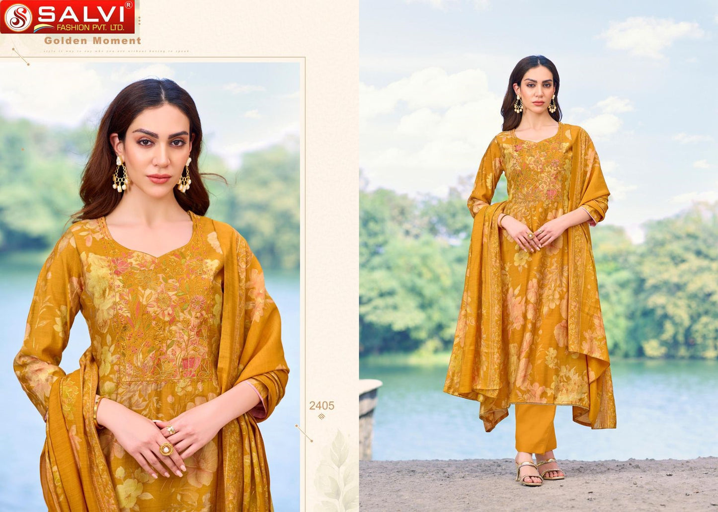 Selvina Silk Vol 24 Salvi Fashion Modal Silk Pant Style Suits Wholesale Price