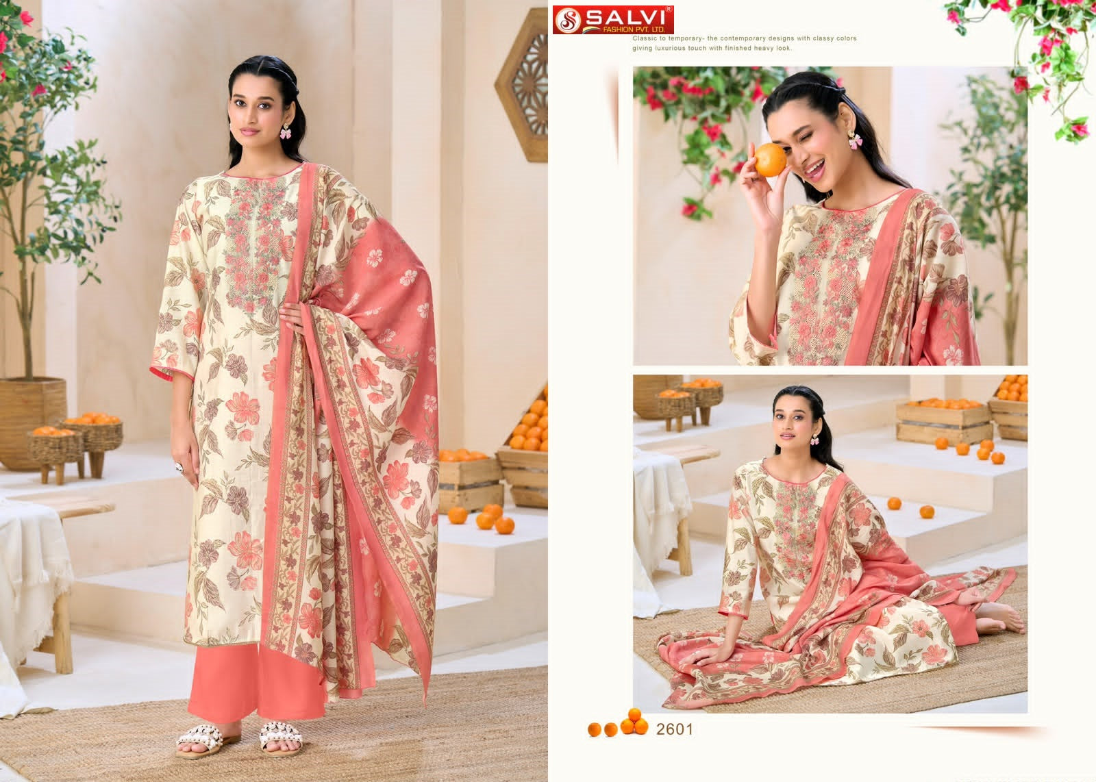 Selvina Silk Vol 26 Once Again Salvi Fashion Modal Silk Pant Style Suits Wholesale Rate