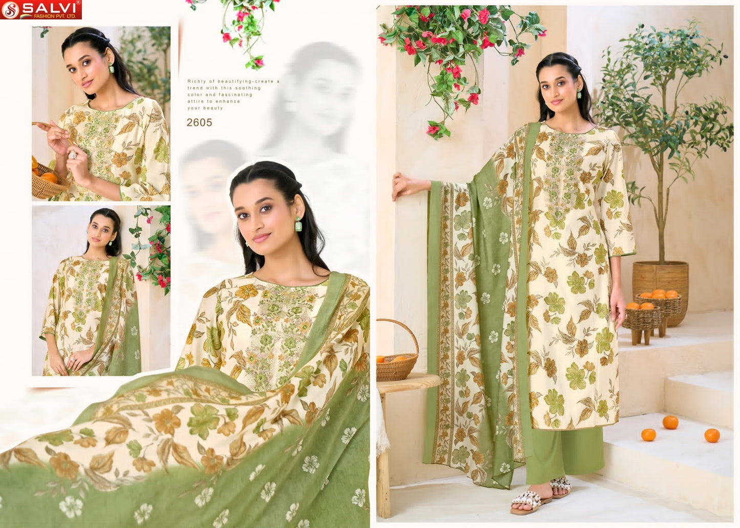 Selvina Silk Vol 26 Once Again Salvi Fashion Modal Silk Pant Style Suits Wholesale Rate