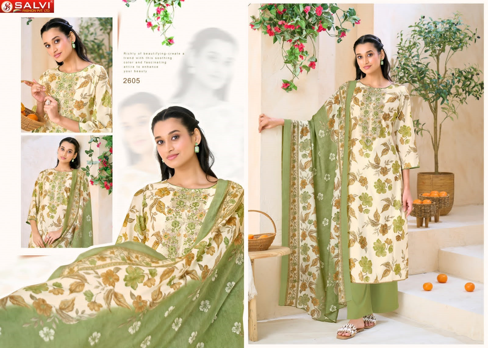 Selvina Silk Vol 26 Once Again Salvi Fashion Modal Silk Pant Style Suits Wholesale Rate