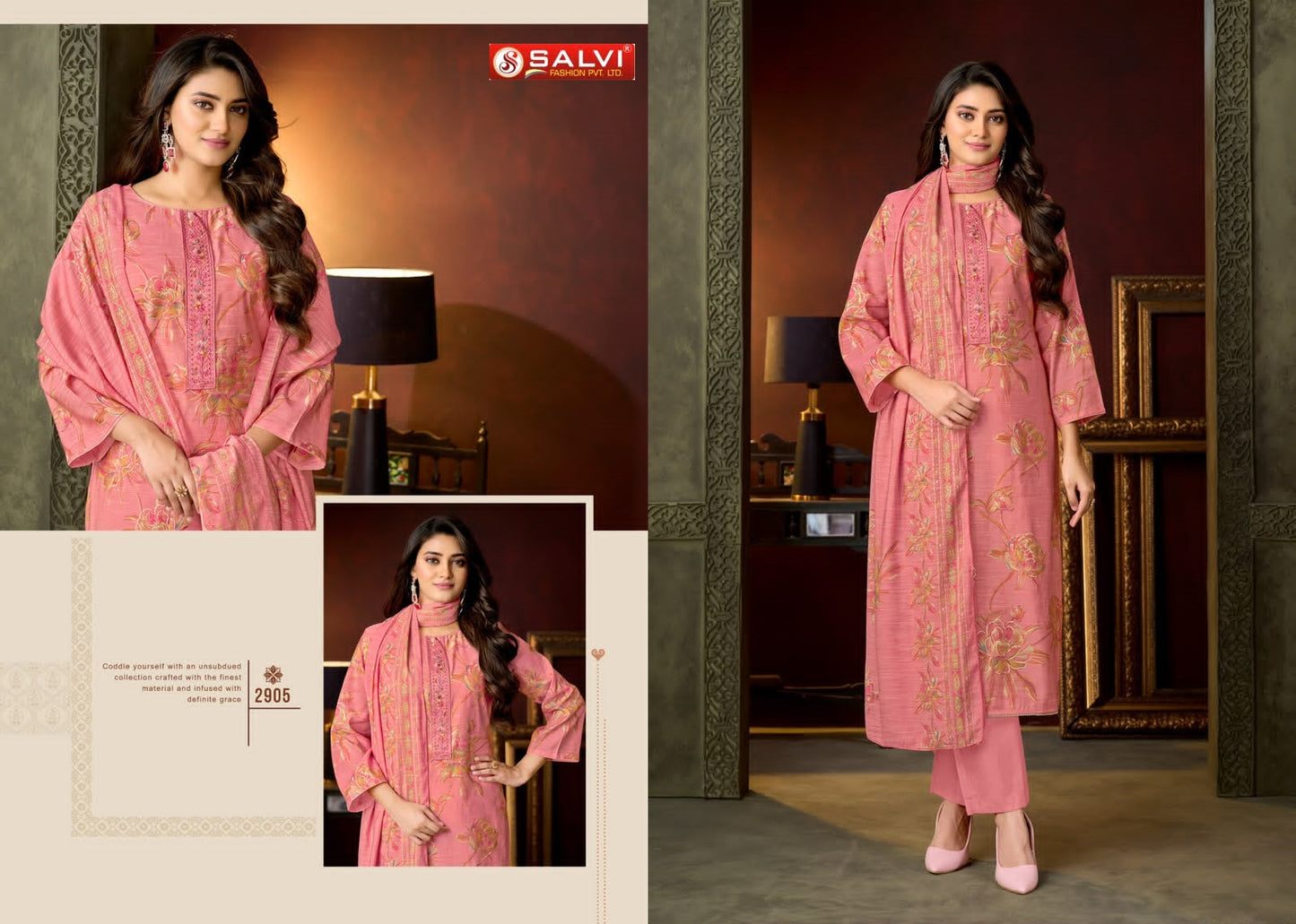Selvina Silk Vol 29 Salvi Fashion Pant Style Suits Supplier Ahmedabad
