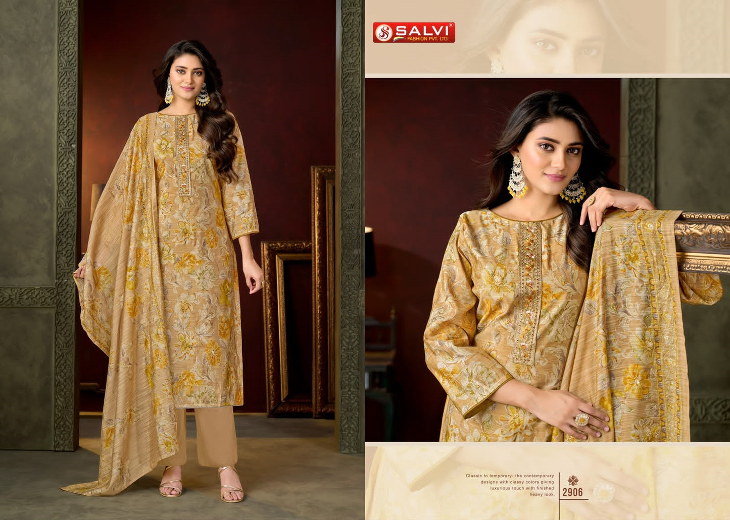Selvina Silk Vol 29 Salvi Fashion Pant Style Suits Supplier Ahmedabad