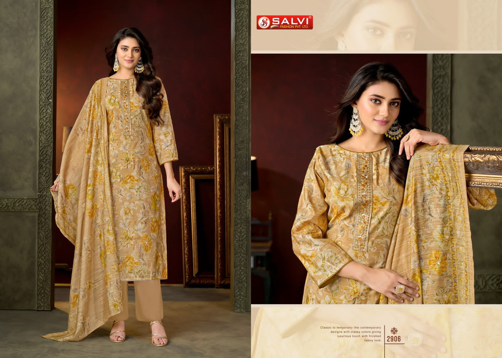 Selvina Silk Vol 29 Salvi Fashion Pant Style Suits Supplier Ahmedabad