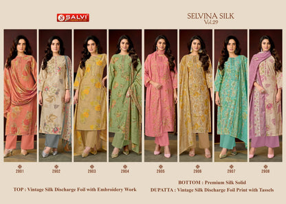Selvina Silk Vol 29 Salvi Fashion Pant Style Suits Supplier Ahmedabad