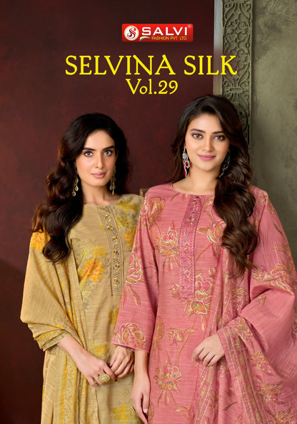 Selvina Silk Vol 29 Salvi Fashion Pant Style Suits Supplier Ahmedabad