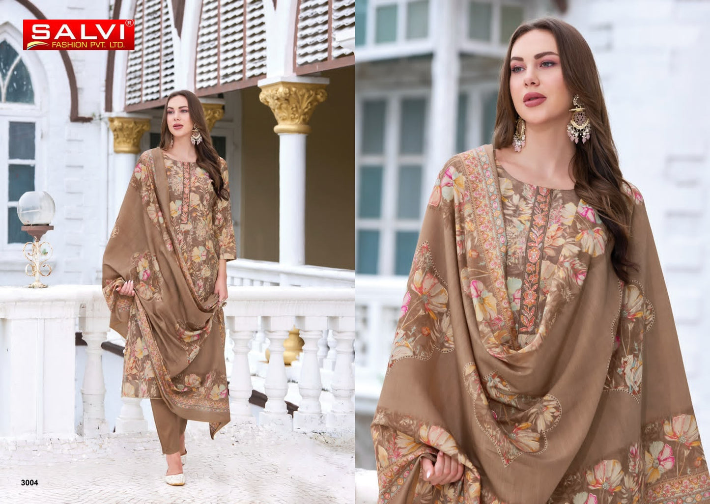 Selvina Silk Vol 30 Salvi Fashion Modal Silk Pant Style Suits Exporter India