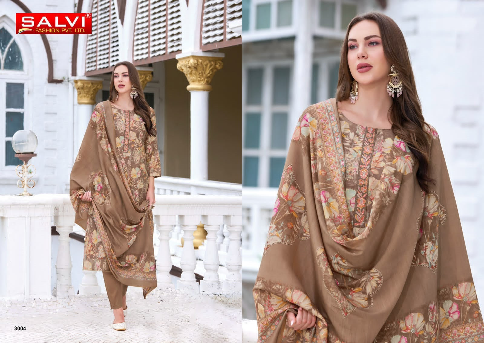 Selvina Silk Vol 30 Salvi Fashion Modal Silk Pant Style Suits Exporter India