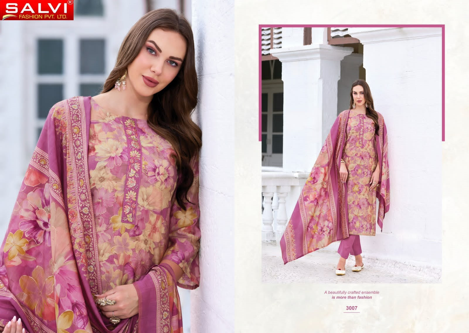 Selvina Silk Vol 30 Salvi Fashion Modal Silk Pant Style Suits Exporter India