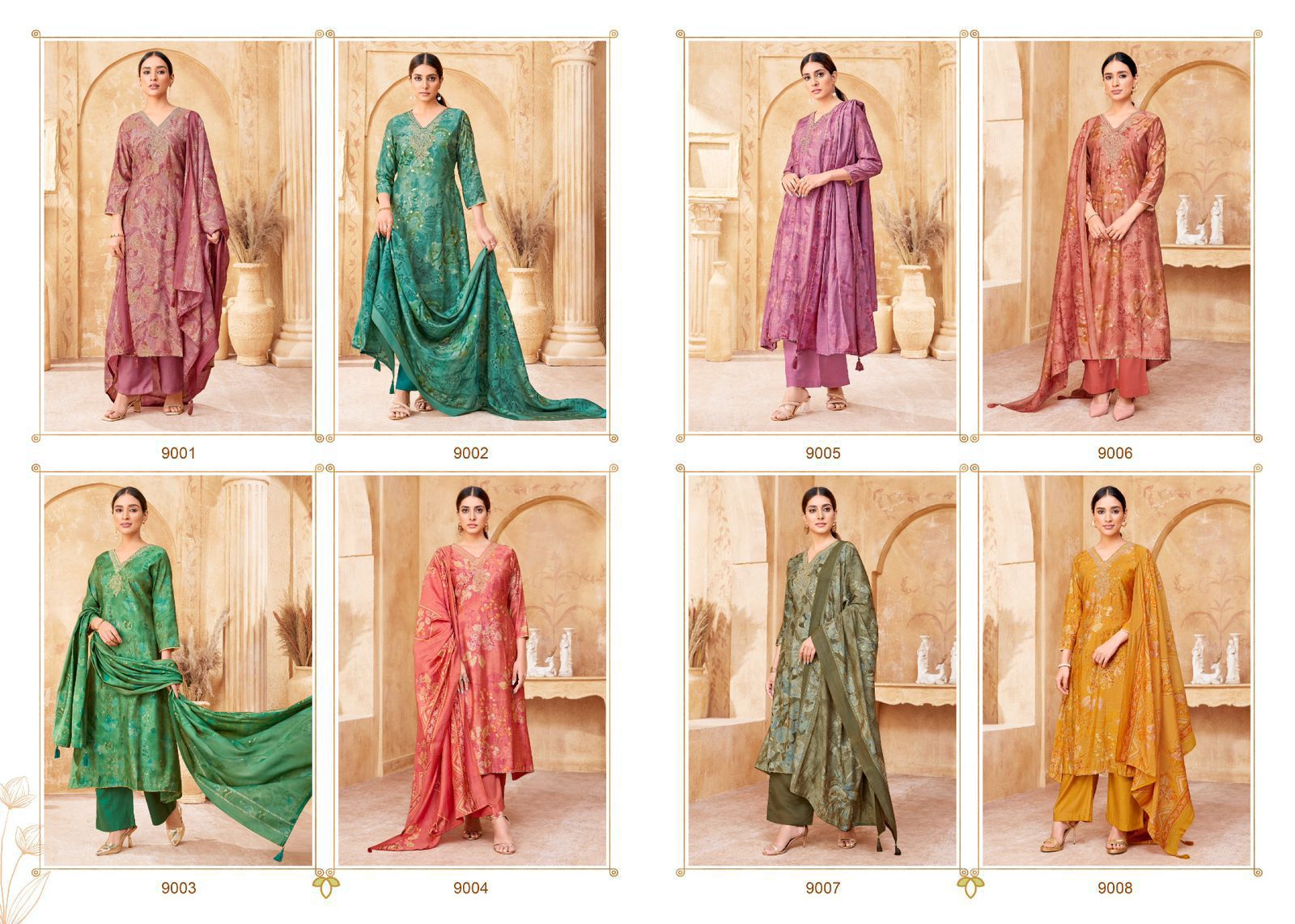 Selvina Silk Vol 9 Salvi Fashion Modal Silk Pant Style Suits Manufacturer Gujarat