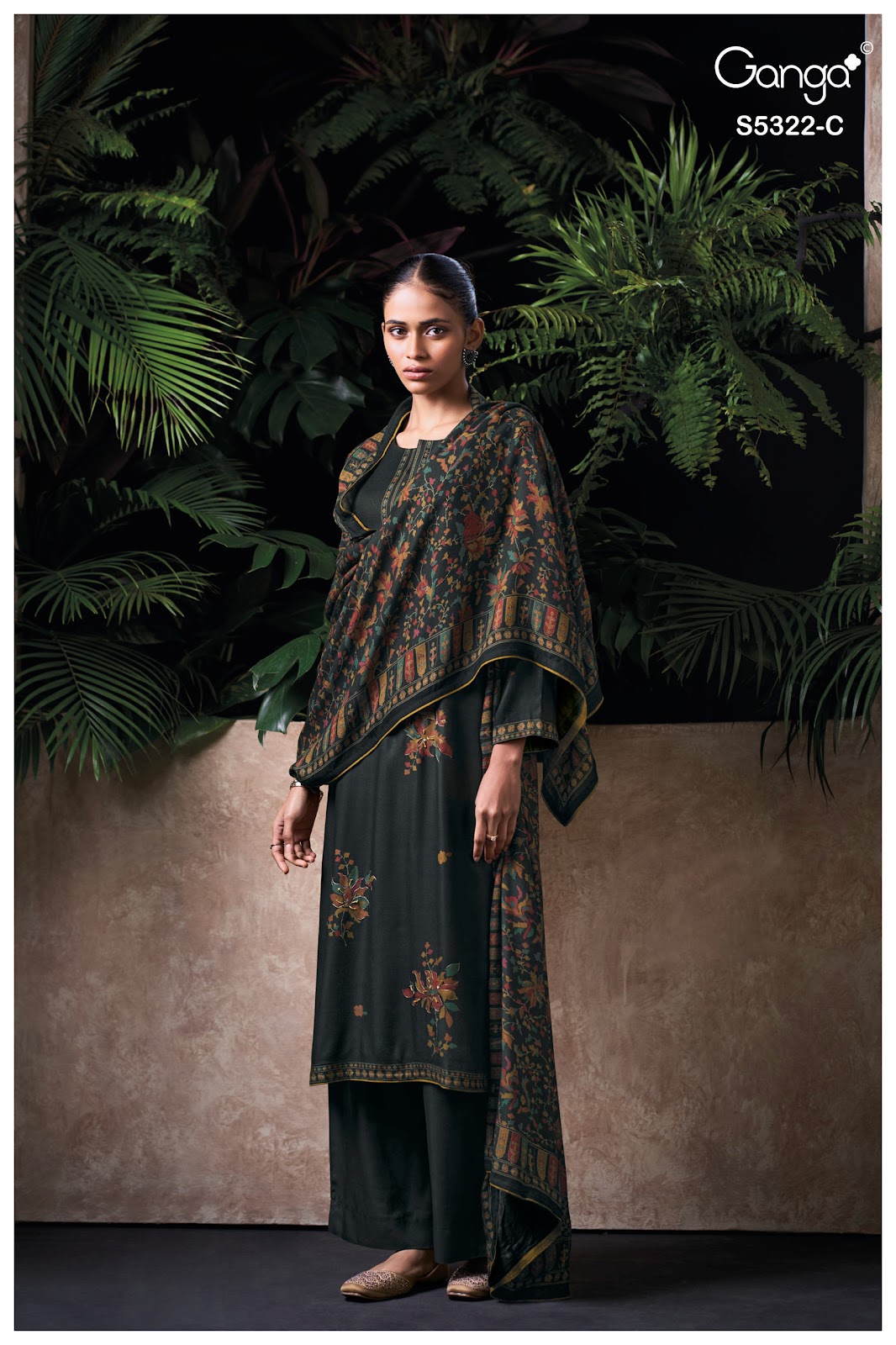 Selyra S5322 Ganga Wool Pashmina Suits Wholesale Rate
