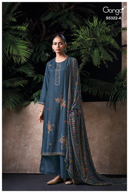 Selyra S5322 Ganga Wool Pashmina Suits Wholesale Rate
