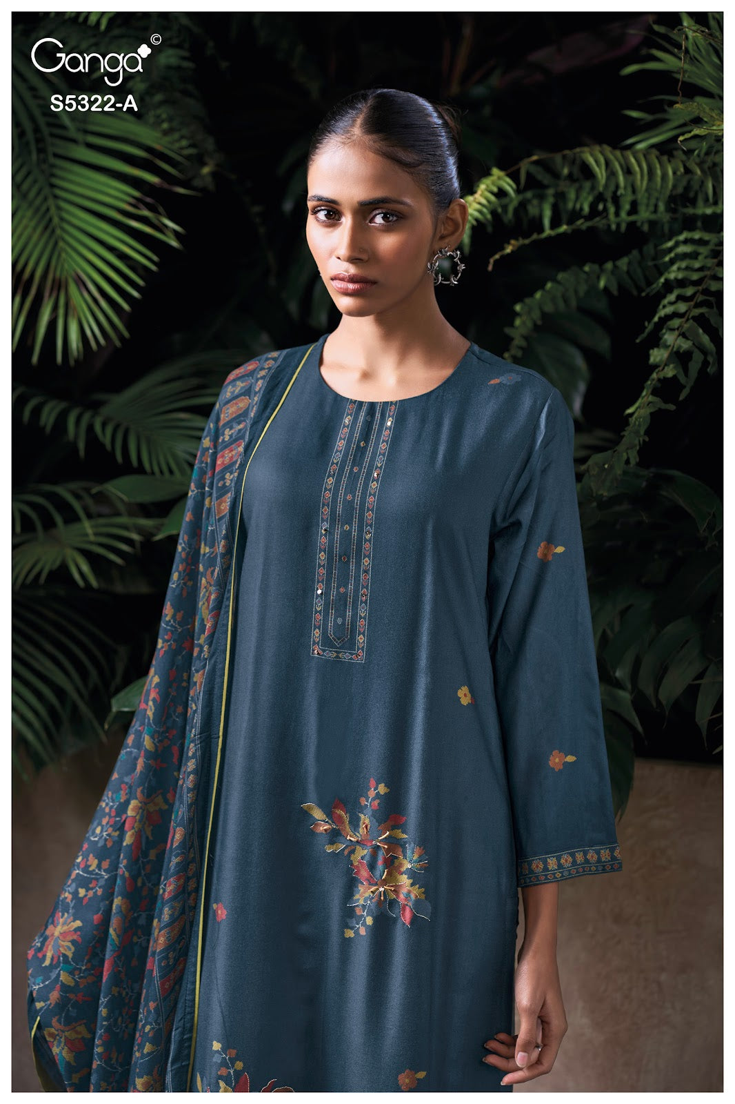 Selyra S5322 Ganga Wool Pashmina Suits Wholesale Rate