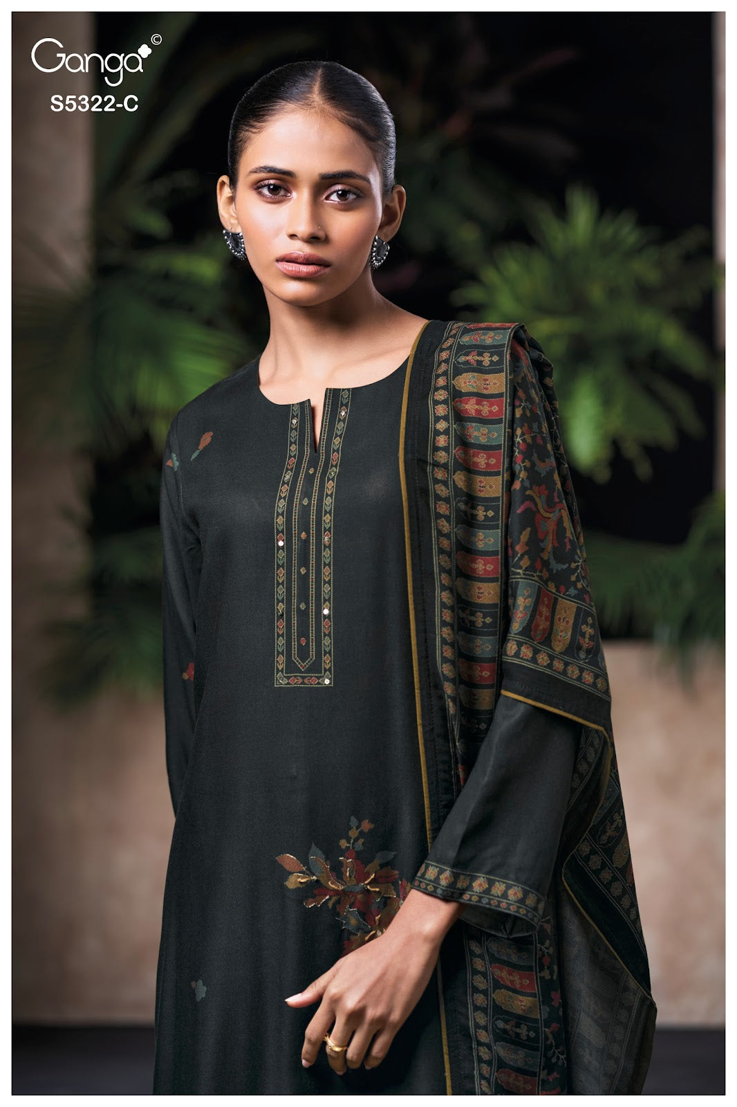 Selyra S5322 Ganga Wool Pashmina Suits Wholesale Rate