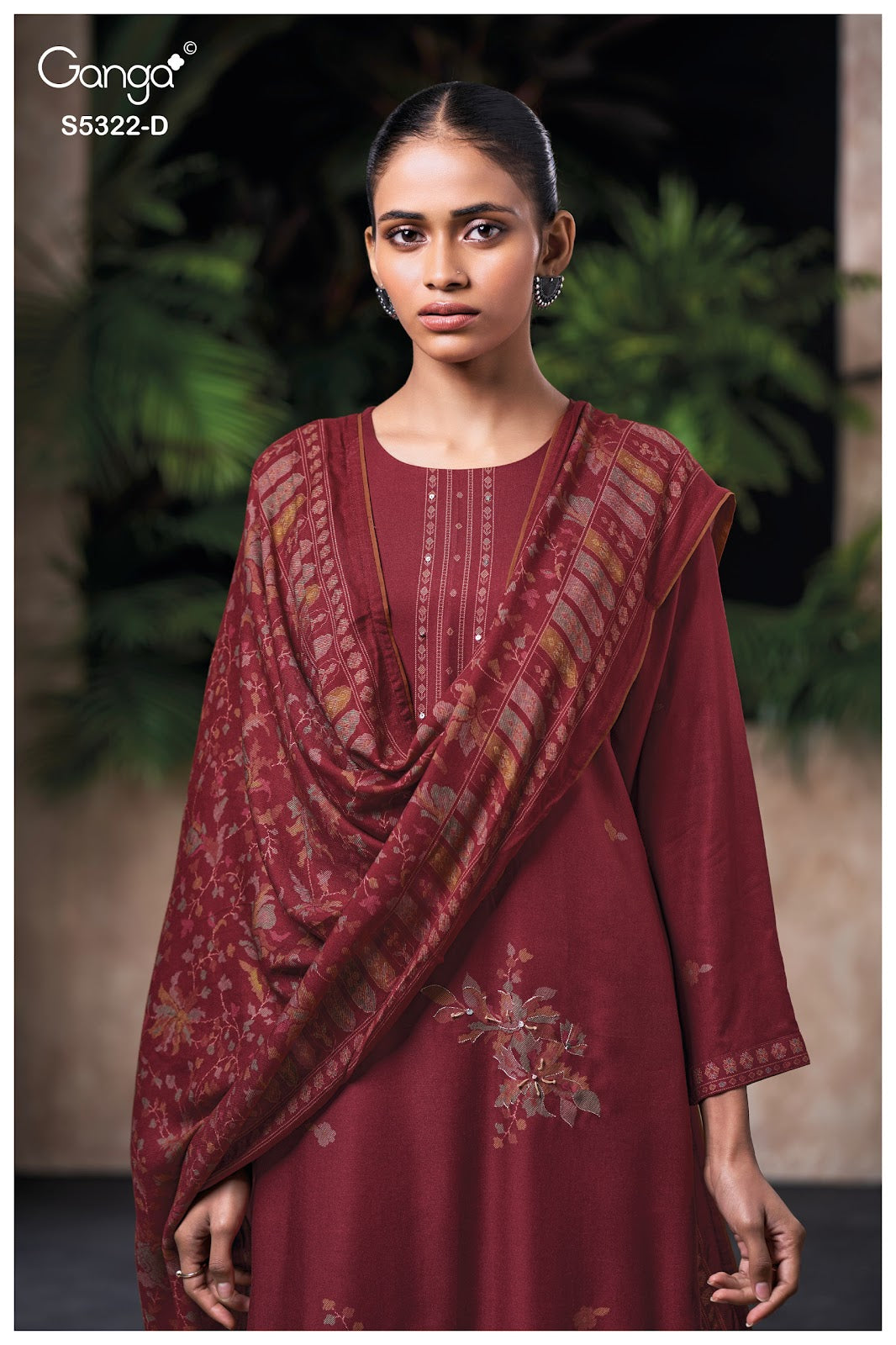 Selyra S5322 Ganga Wool Pashmina Suits Wholesale Rate