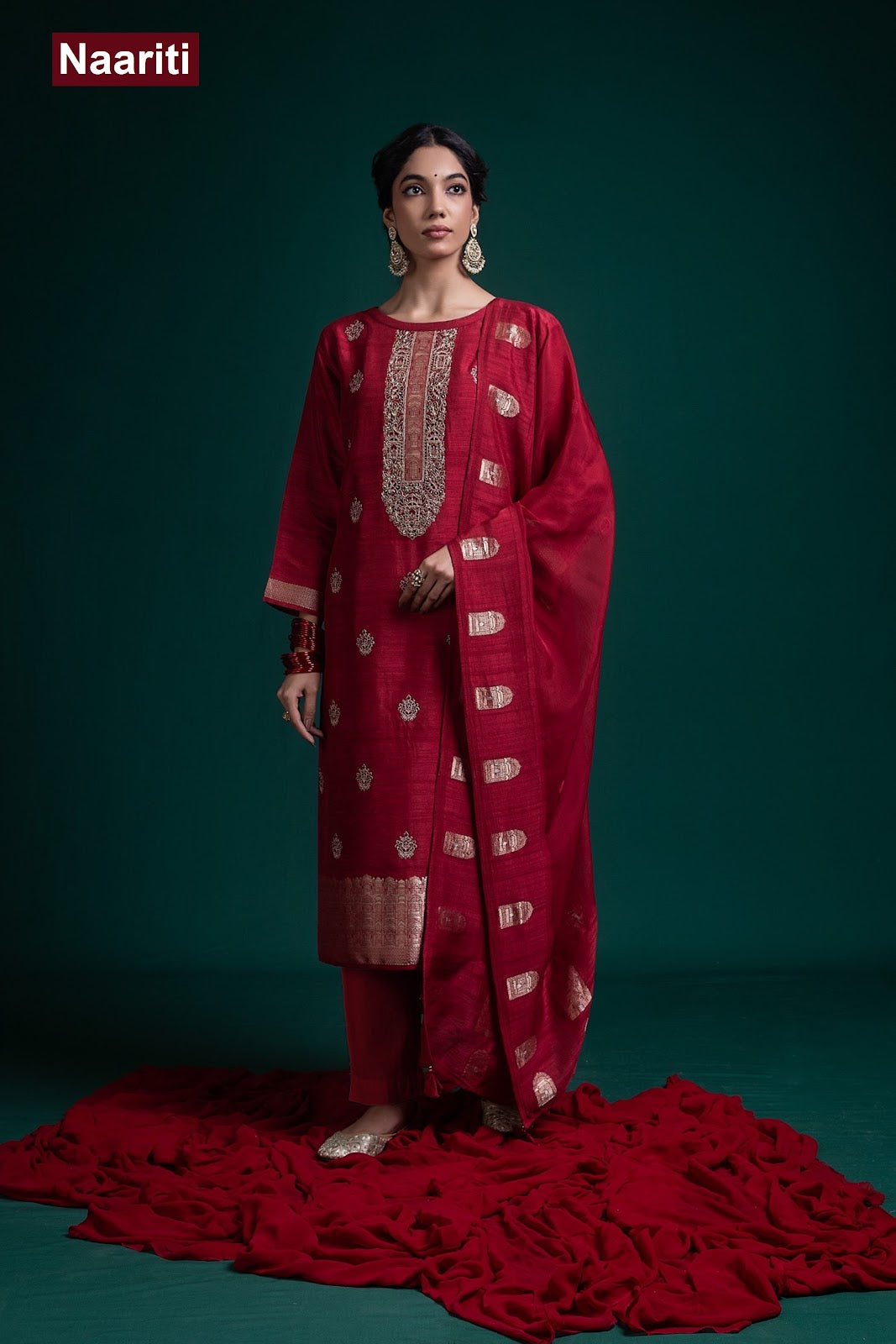 Senia 2776 Naariti Raw Silk Pant Style Suits Supplier India