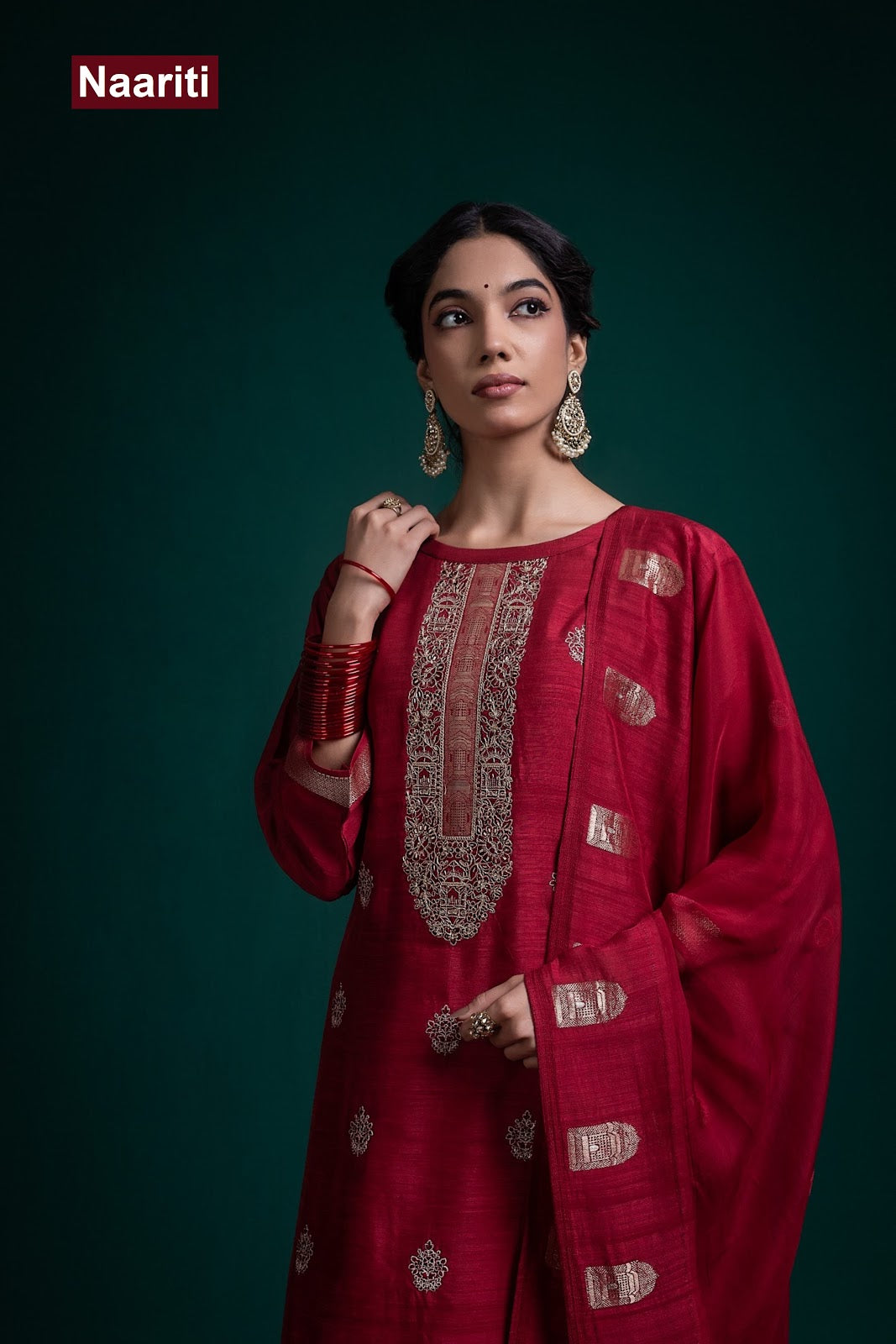 Senia 2776 Naariti Raw Silk Pant Style Suits Supplier India