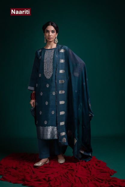 Senia 2776 Naariti Raw Silk Pant Style Suits Supplier India