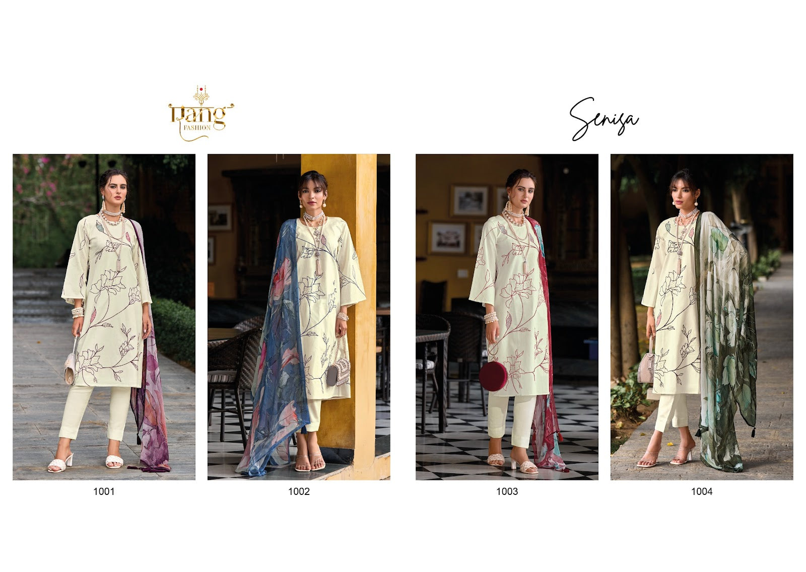 Senisa Rang Fashion Lawn Cotton Pant Style Suits – Kavya Style Plus