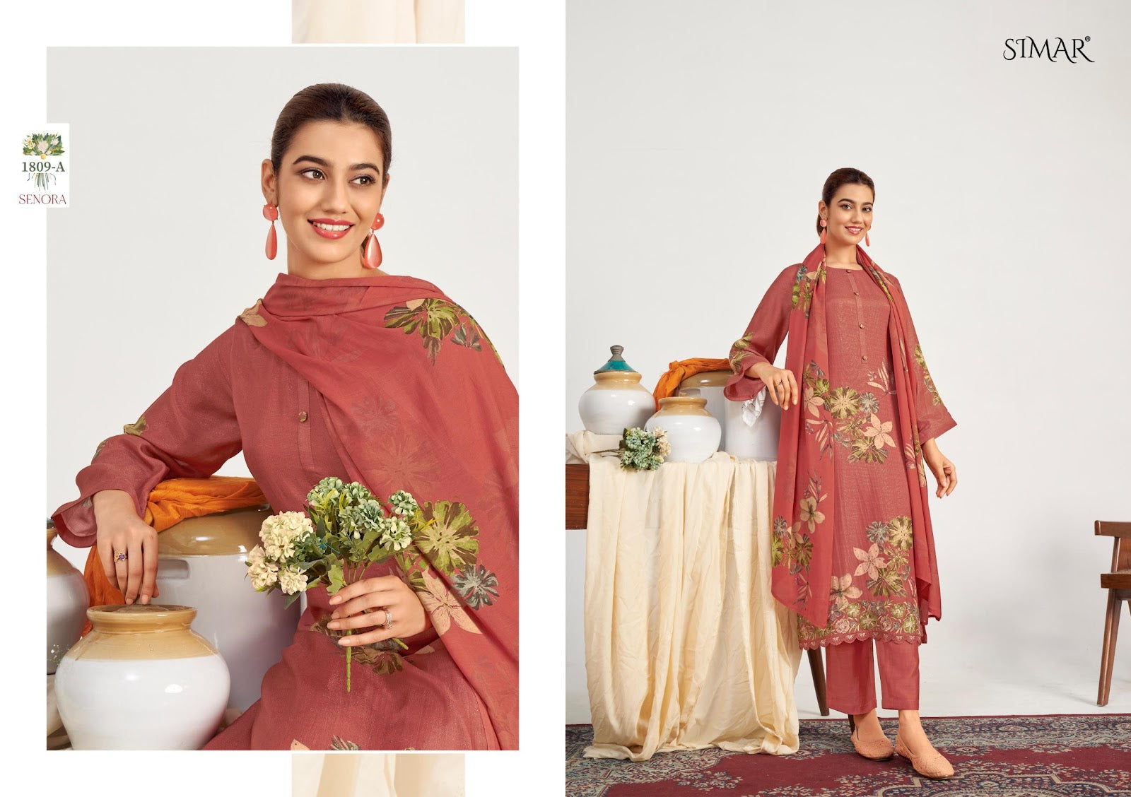 Senora Simar Pant Style Suits Wholesaler