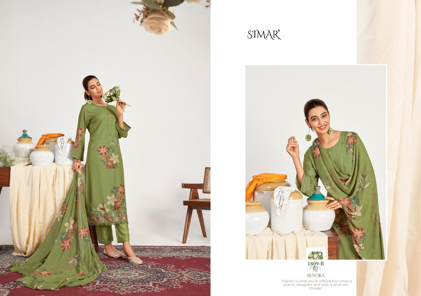 Senora Simar Pant Style Suits Wholesaler