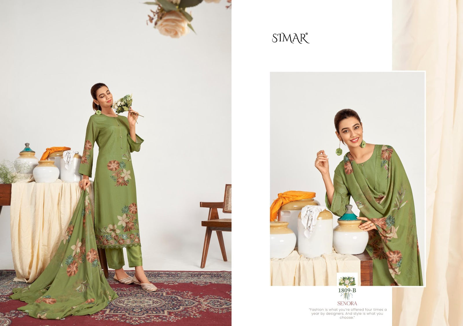 Senora Simar Pant Style Suits Wholesaler