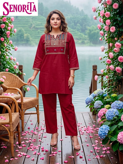 Senorita 2026 Tips Tops Dhabu Cotton Co Ord Set Supplier India