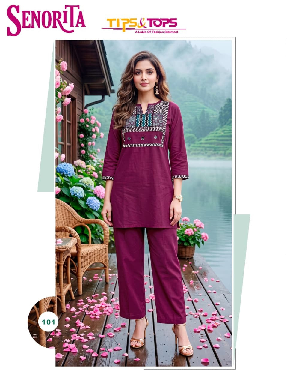 Senorita 2026 Tips Tops Dhabu Cotton Co Ord Set Supplier India