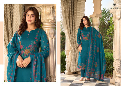 Senorita Sunrise Jam Satin Pant Style Suits Wholesaler