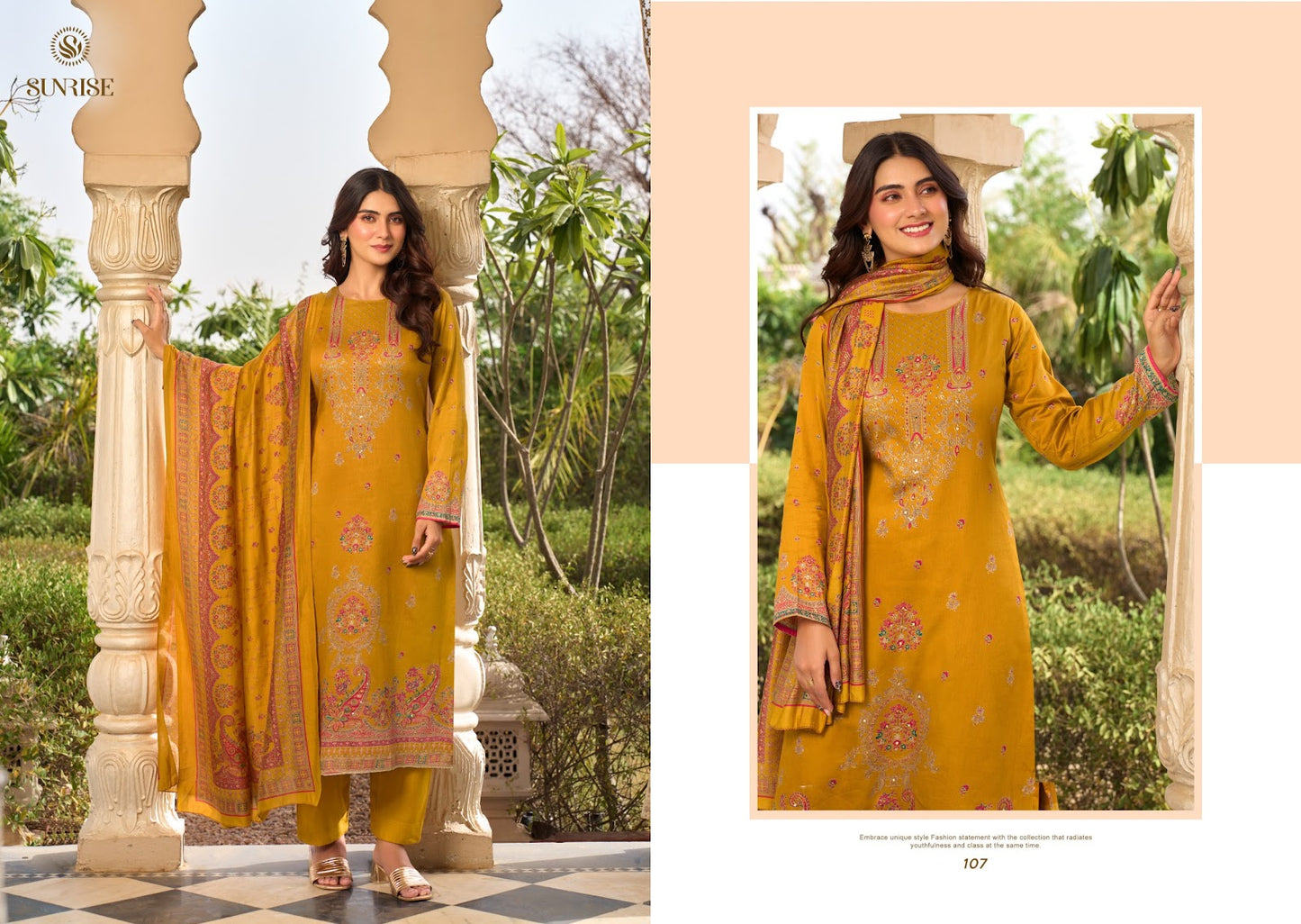 Senorita Sunrise Jam Satin Pant Style Suits Wholesaler