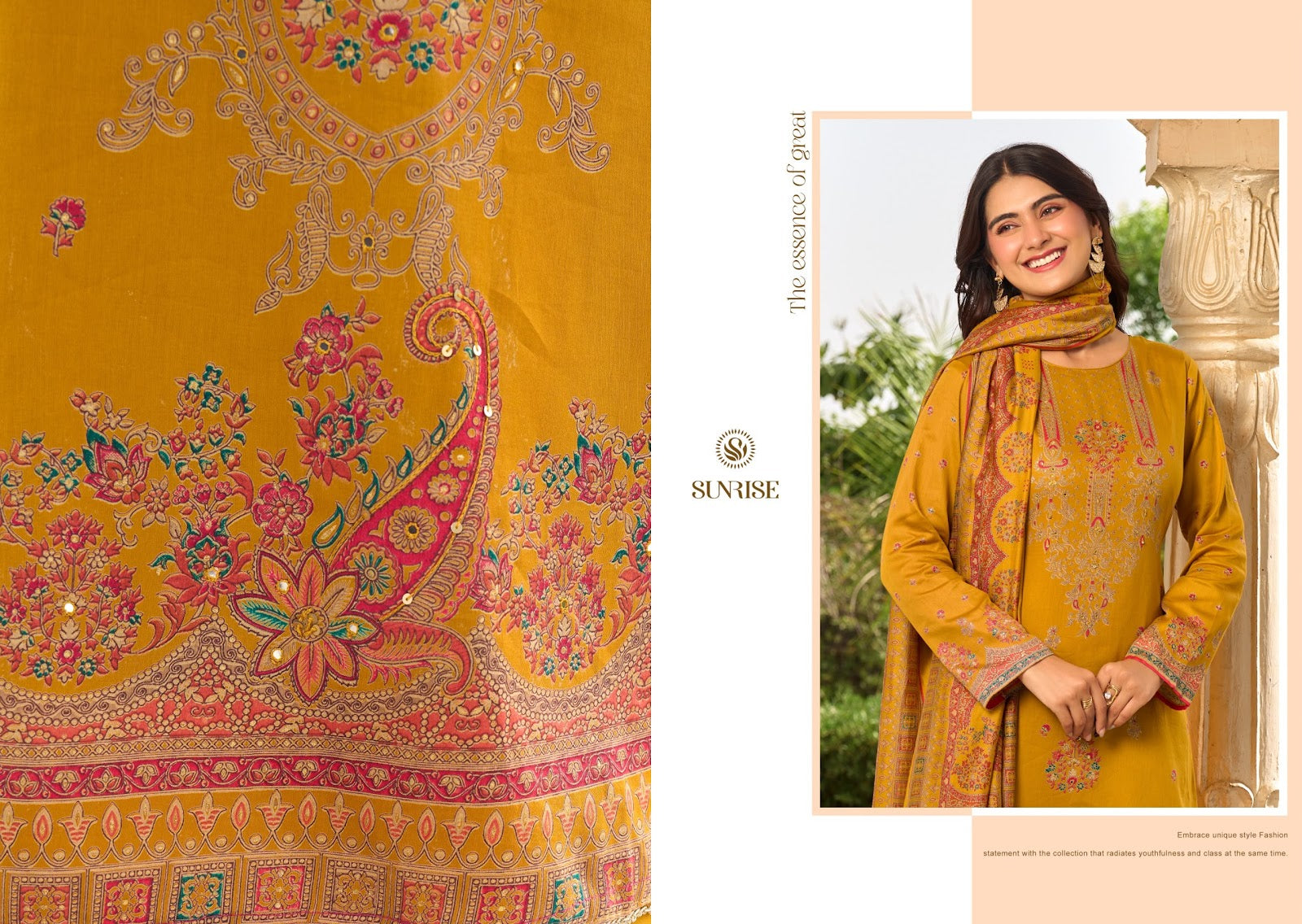 Senorita Sunrise Jam Satin Pant Style Suits Wholesaler