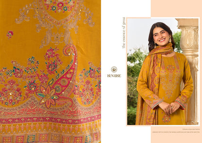 Senorita Sunrise Jam Satin Pant Style Suits Wholesaler