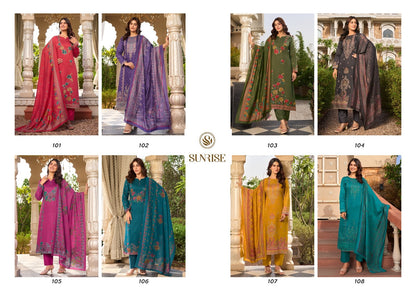 Senorita Sunrise Jam Satin Pant Style Suits Wholesaler
