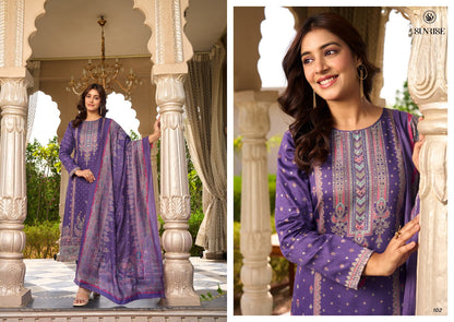 Senorita Sunrise Jam Satin Pant Style Suits Wholesaler