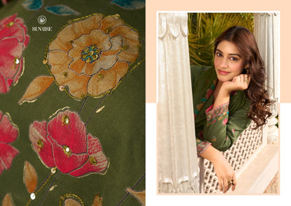 Senorita Sunrise Jam Satin Pant Style Suits Wholesaler
