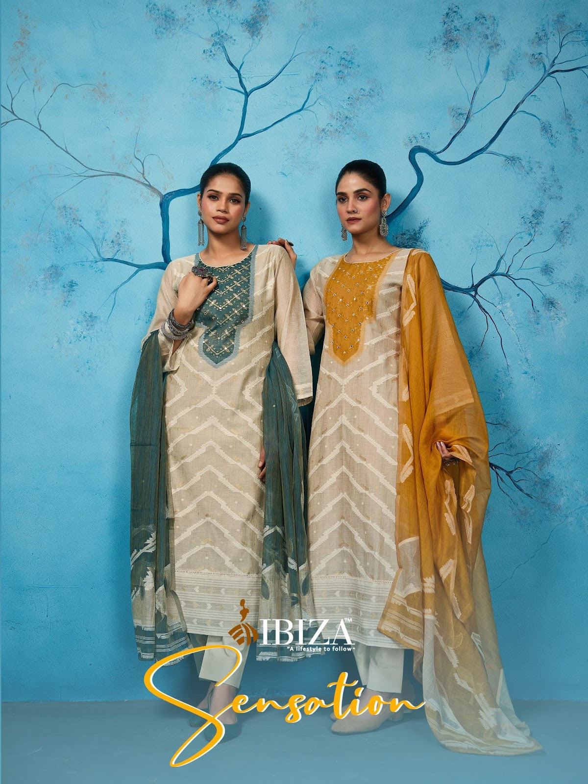 Sensation Ibiza Organic Silk Pant Style Suits Manufacturer Ahmedabad